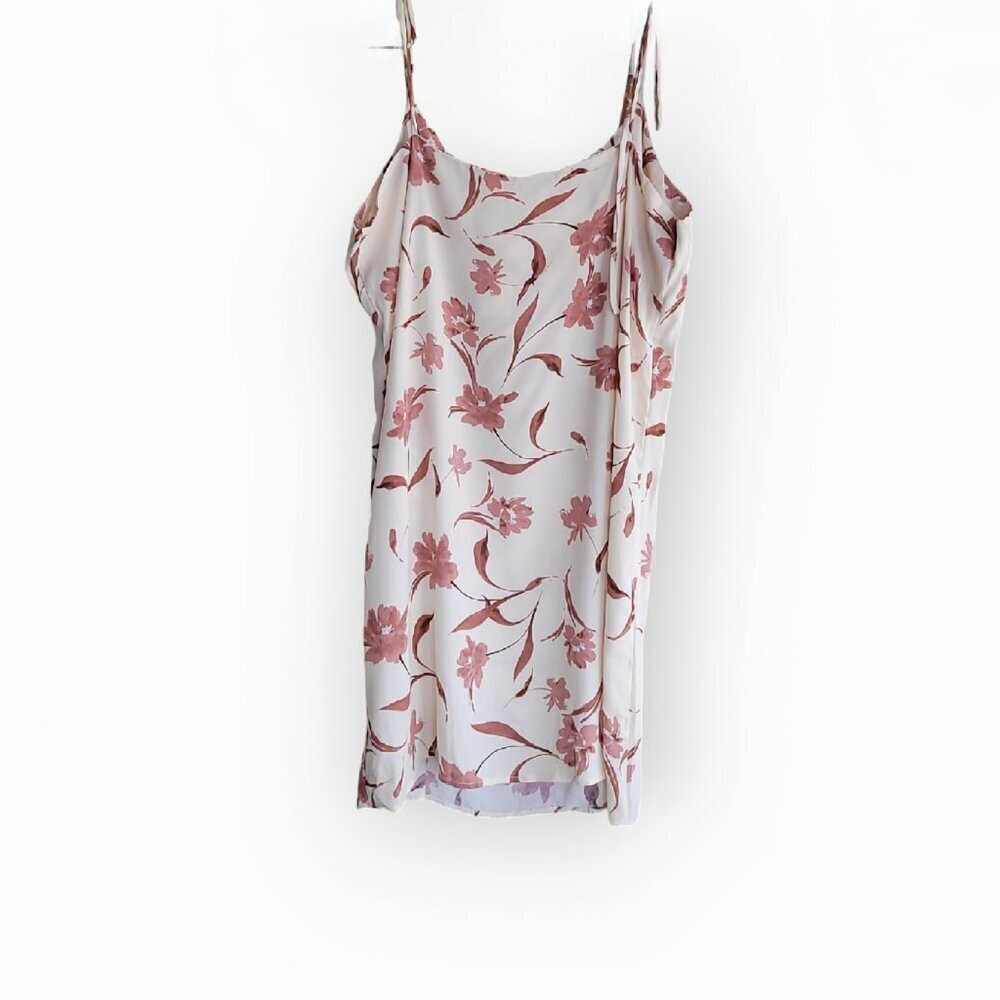 Camas Lilly Co Upcycled Summer Dress XL Brown White Sustainable Boutique - Picture 2 of 15